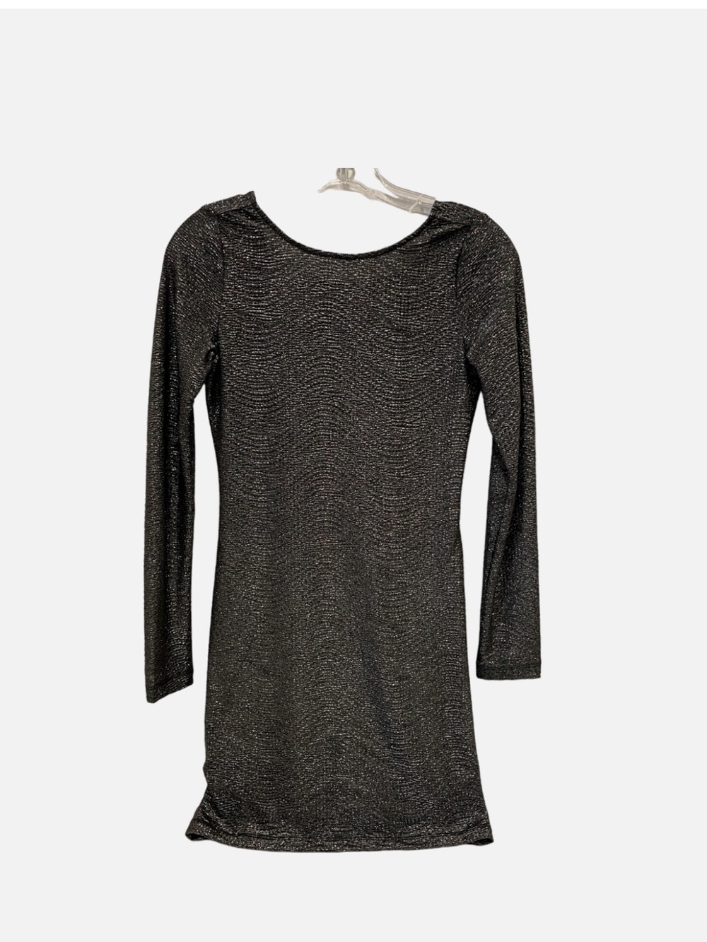 BCBGeneration Black Long-Sleeve Shimmer Dress